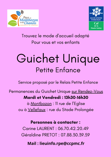 Affiche Guichet Unique